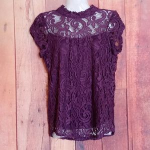 *HeartSoul Women/Teen Short Sleeve Blouse Size S. B36-333